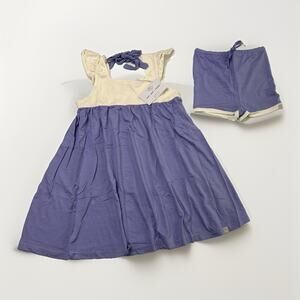 Omi Jo Well Dressed Wolf Purple Ivory AH Tunic and Shorts Size 8 NEW NWT